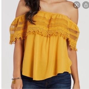 Anthropologie Off the Shoulder Top